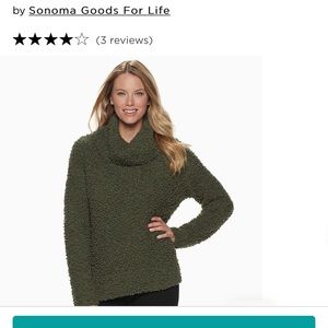 Sonoma Cowlneck Pullover Sweater